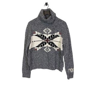 Polo Ralph Lauren Women’s Turtleneck Sweater Ski Snow Tribal Snowflake